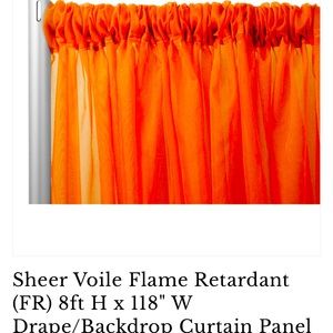 2 Sheer voila curtain panels 10 ft x 118” each